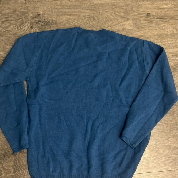 COOR Blue Wool Crewneck Sweater (Made in Korea) - Picture 2 of 4